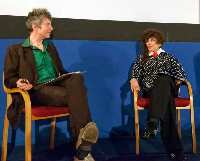 Fenella on stage with special guest MC Simon McKay