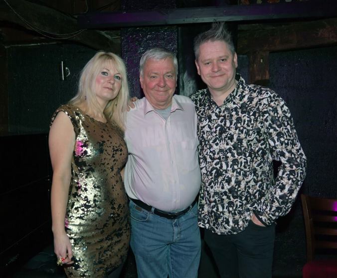 Jen Morriss, David Barry and Stuart Morriss at the opening night of A Day In The Lives Of Frankie Abbott