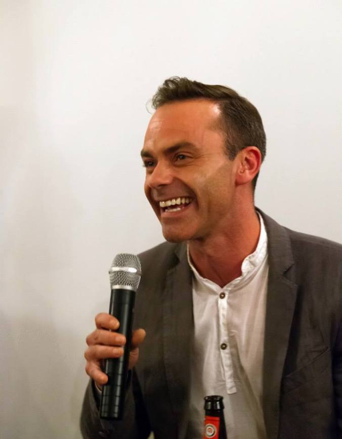 Daniel Brocklebank during the Q&A
