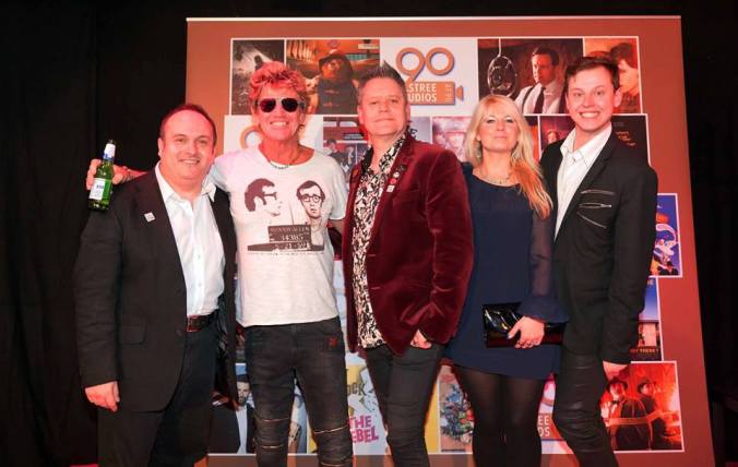 Misty Moon meets Elstree Studios. Elstree Chairman Morris Bright, Robin Askwith, The Curator, Jen Morriss and Chris Collins