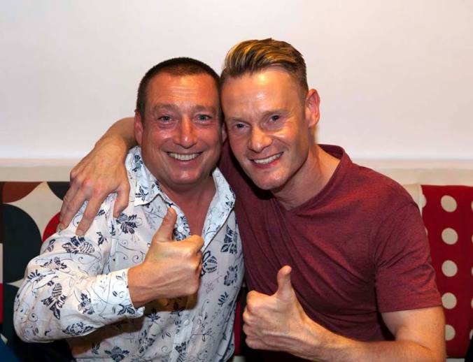 Lee Macdonald with a fan