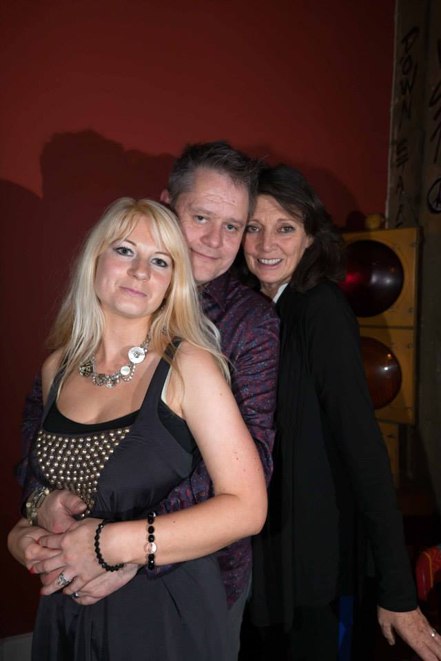 Sarah Douglas with Stuart & Jen Morriss