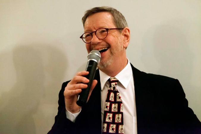 Mike Grady during the Q&A