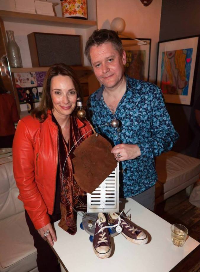 The Curator & The Patron Nicola Bryant With The David Tennant Trophy