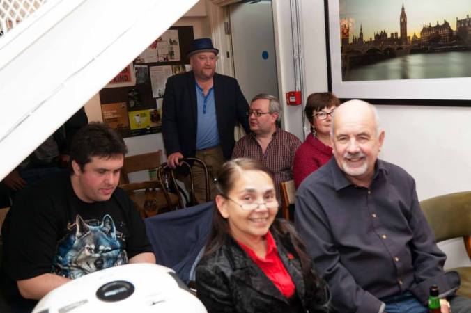 The audience getting seated