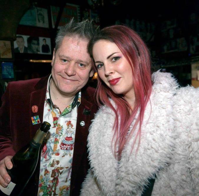 Stuart Morris with the dynamic and gorgeous Emma Dark Misty Moon's newest Patron