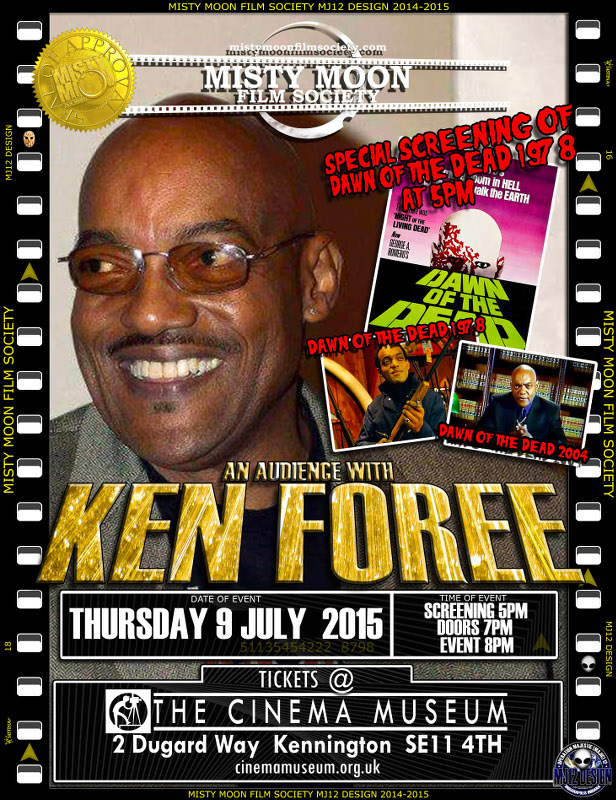 To Book Tickets For The Main Event https://billetto.co.uk/audience-with-ken-foree To Book Tickets For The Screening Of Dawn Of The Dead https://billetto.co.uk/dawn-of-the-dead