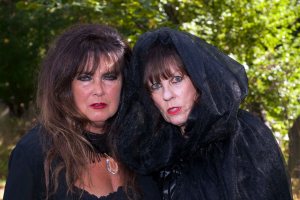 Clarissa and Vera Vomit aka Hammer Babes Caroline Munro and Judy Matheson